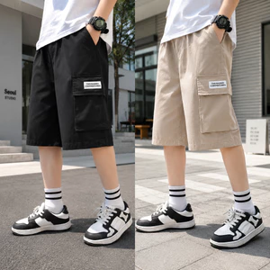 Quần Ngố Kaki Bé Trai Túi Hộp Form To 17-60kg, Quần Lửng Kaki Mềm Đẹp Cho Bé 5-15 Tuổi