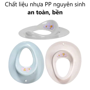 Bệ Thu Nhỏ Bồn Cầu Cho Bé Nhựa Việt Nhật, bệ xí bệ vệ sinh thu nhỏ giúp bé ngồi an toàn thoải mái