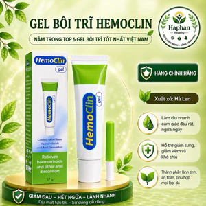 HEMOCLIN Gel bôi trĩ, nứt kẽ hậu môn, phòng ngừa bệnh trĩ