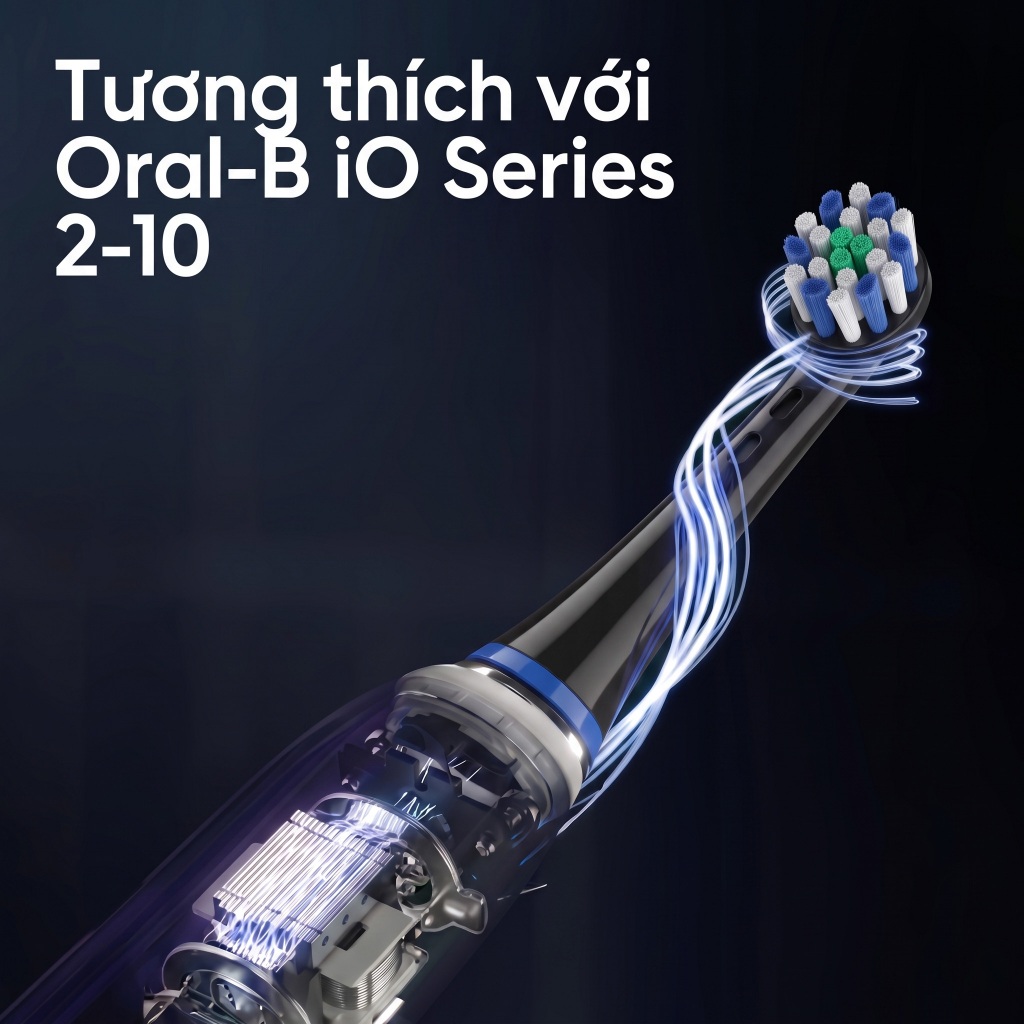 Đầu Bàn Chải Điện 9pmcare iO Fit Deep Clean & Sensitive tương thích với Oral-B iO Series 1-10