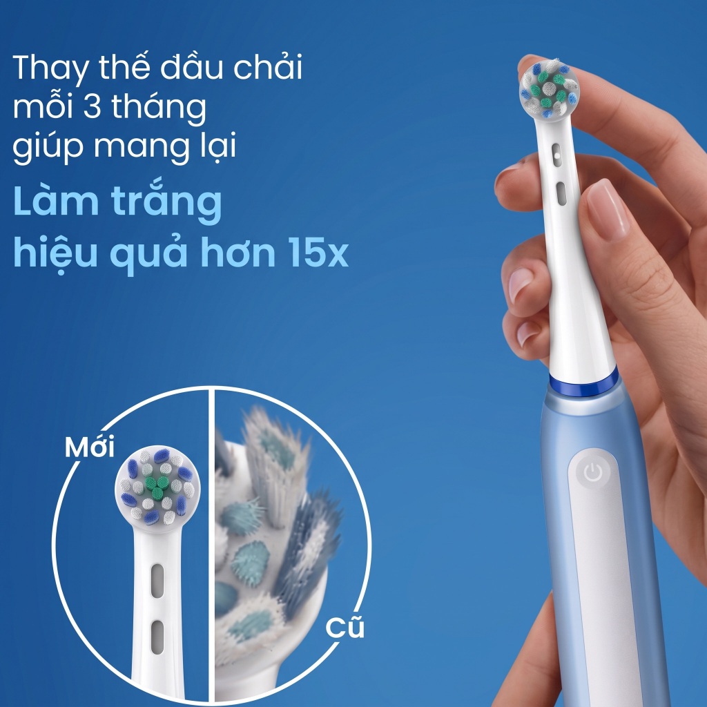 Đầu Bàn Chải Điện 9pmcare iO Fit Deep Clean & Sensitive tương thích với Oral-B iO Series 1-10