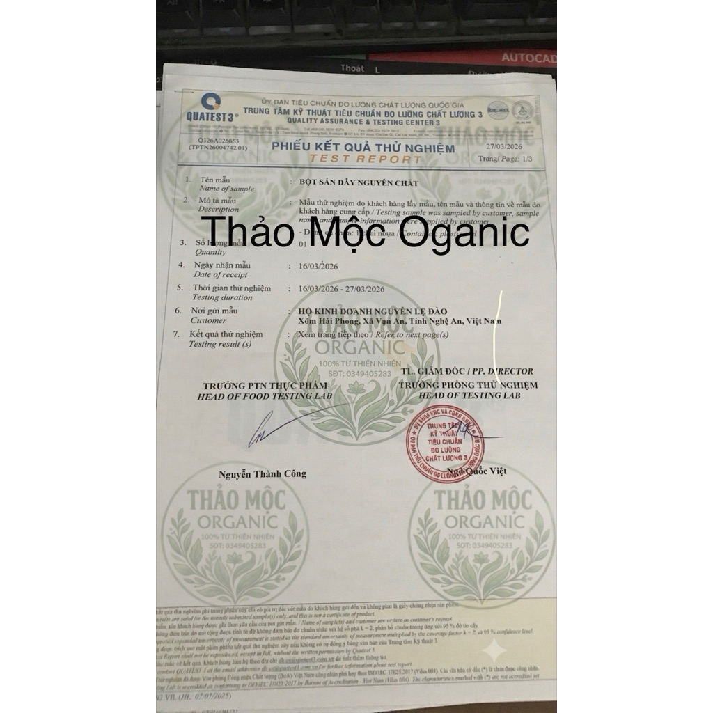Tinh Bột Sắn Dây Nguyên Chất Thanh Mát Mùa Hè Đẹp Da Hũ 500g - Thảo Mộc Organic