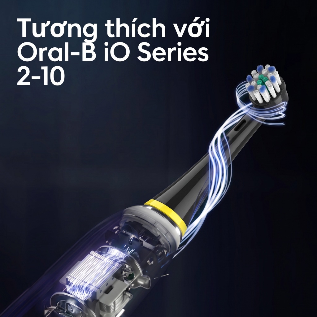 (Hộp 4 Cái) Đầu Bàn Chải Điện 9pmcare iO tương thích với Oral-B iO Series 1-10