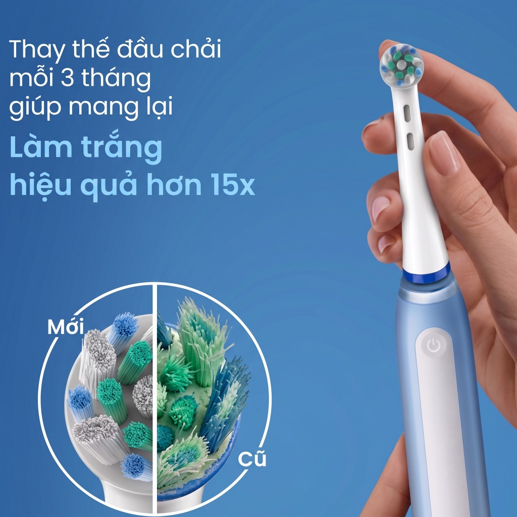 Đầu Bàn Chải Điện 9pmcare iO tương thích với Oral-B iO Series 1-10 – Đầu Thay Thế (Hộp 6 Cái)