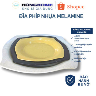 [Kho Sỉ] Đĩa phíp màu trắng nhựa phíp melamine Trường Thành -Hunghome