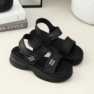 Giày Sandal Nữ Đế Bánh Mì Cao Cấp Min Min Thời Trang Hàn Quốc, Sandal Quai Ngang Êm Chân - 828