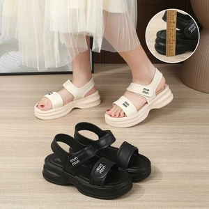Giày Sandal Nữ Đế Bánh Mì Cao Cấp Min Min Thời Trang Hàn Quốc, Sandal Quai Ngang Êm Chân - 828