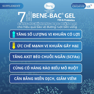 Men tiêu hóa đường ruột đặc hiệu Bene Bac Plus Gel PetAg cho chó mèo