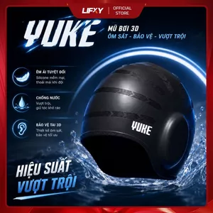 Mũ bơi Silicon YLKE 3D Premium cao cấp - Nón bơi thiết kế bảo vệ tai, chống nước tuyệt đối cho Nam và Nữ