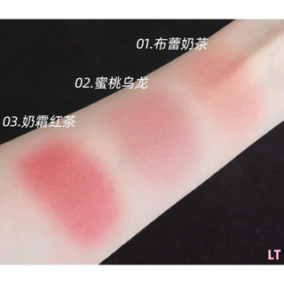 Bảng phấn má PIPL 3 ô Trang Điểm Make Up tông cam hồng đào