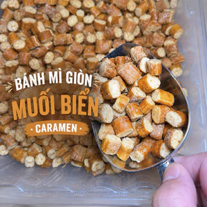 Bánh Mì Giòn Tẩm Vị 2 Vị Canamel Muối Biển - Phomai Mặn Thơm Ngon