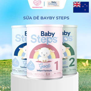 Sữa dê Baby Steps New Zealand giúp bé phát triển toàn diện, tăng cường miễn dịch 900g