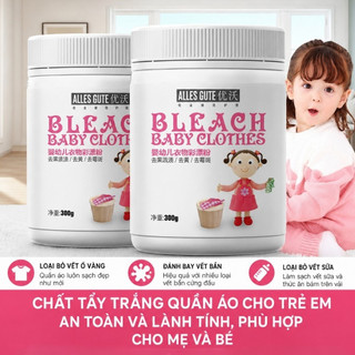 Bột Tẩy Mốc Quần Áo 300g - Chất Tẩy Mốc Quần Áo, Tẩy Ố Vàng, Bột Ngâm Tẩy Đồ Màu Đồ Trẻ Em