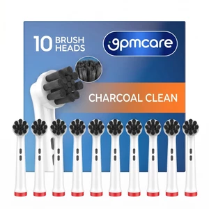 Đầu thay bàn chải điện 9pmcare Charcoal Daily Clean tương thích với Oral-B Vitality/Pro/Smart/Genius