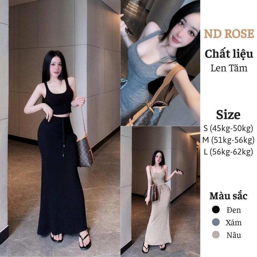 Đầm Len Tăm Body Tôn Dáng Co Giãn 4 Chiều Sang Chảnh NDS6