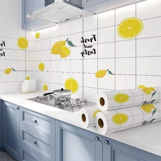 Decal dán tường khổ rộng 60cm, giấy dán bếp chống dầu mỡ chịu nhiệt độ cao mã QD02A