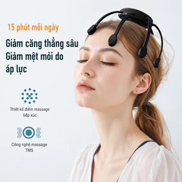Máy Massage Đầu Thông Minh 8 Chân | Máy Massage Da Đầu 360 Độ Giảm Đau Đầu Stress