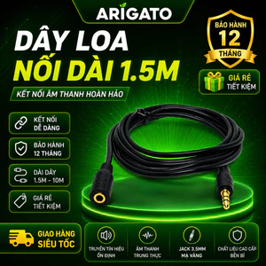Dây Nối Dài Loa jack 3.5MM 1.5M 3M 5M Cáp Nối Loa Kết Nối Âm Thanh Ổn Định Cho Laptop Máy Tính