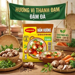 Hạt Nêm Nấm Hương MAGGI Cao Cấp Gói 450g - Hạt Nêm Chay Mặn Đều Ngon, Chiết Xuất Nấm Tự Nhiên Thanh Đạm