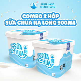 [Hoả tốc HN] Combo 2 Hộp Sữa Chua Hạ Long Size Đại 900ml