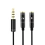 Dây Jack Âm Thanh 3.5mm Chia Thành 2 Jack Mic Và Loa ARIGATO 25CM Cho Laptop Máy Tính Giá Rẻ