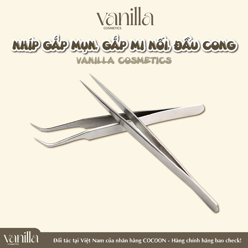 Nhíp Gắp Mi, Gắp Mụn, Nối Mi Đầu Cong