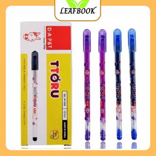LEAFBOOK Bút Viết Mực Nho Thơm TToru D.A P&T Hàn Quốc Chính Hãng – Ngòi 0.4mm Viết Êm, Mực Đậm, Không Lem