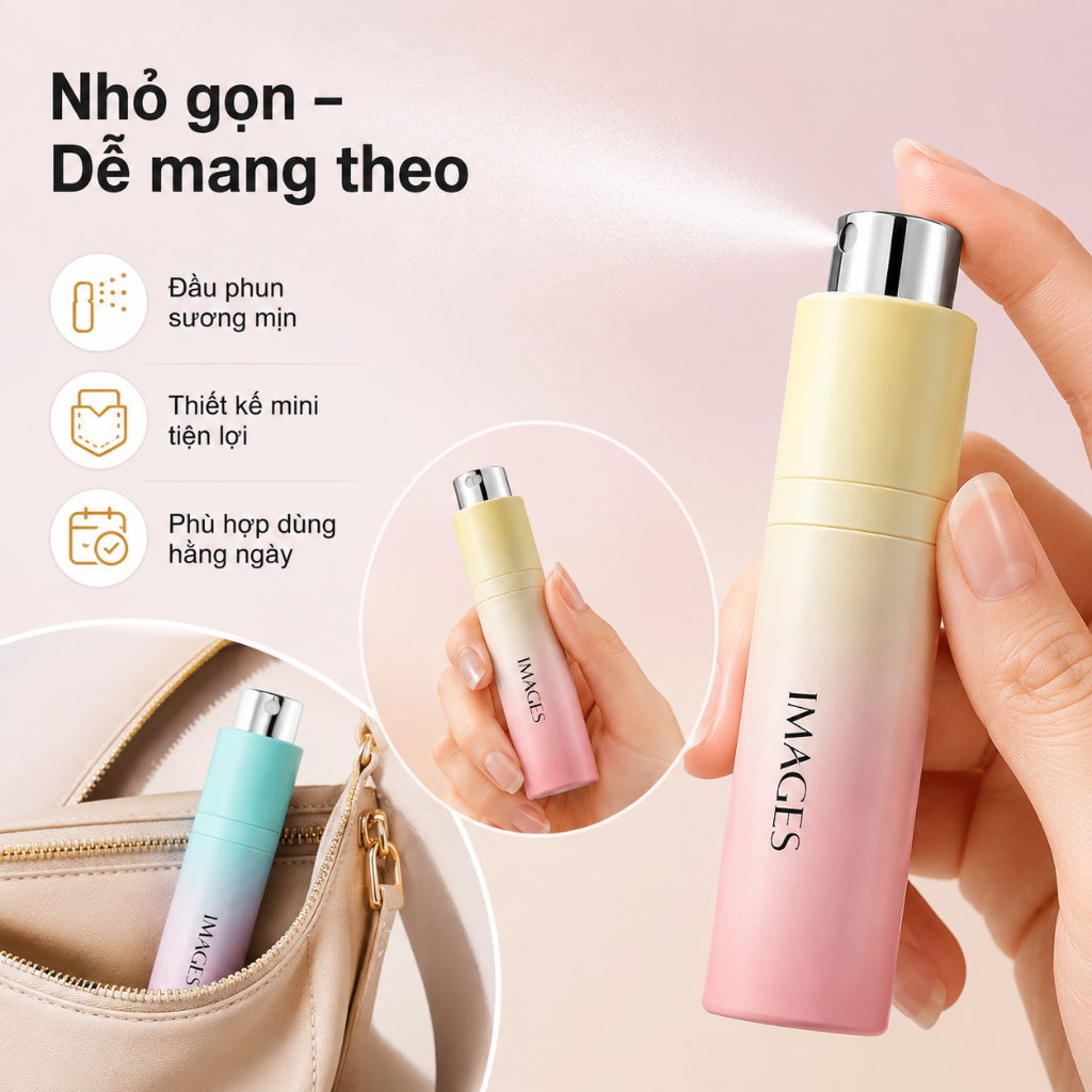 Xịt Thơm Miệng Mini Nhiều Mùi Hương｜Hỗ Trợ Giữ Hơi Thở Thơm Mát｜Dạng Phun Sương, Dễ Mang Theo