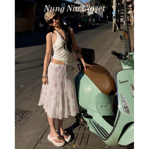 Chân Váy Midi Skirt Hoa Nhí Ngọt Ngào