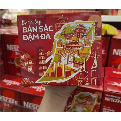 [TẶNG KÈM LY SỨ ĐỎ PHIÊN BẢN ĐẶC BIỆT] Cà Phê Nescafe 3in1 Vị Nguyên Bản Hộp Đỏ 20 Gói*16G