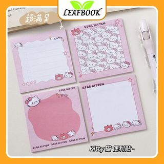 LEAFBOOK Giấy Note Ghi Chú Hoạt Hình/ Sticky Notes Ghi Nhớ Mini – Nhiều Mẫu Dễ Thương, Tiện Lợi Cho Học Sinh & Văn phòng