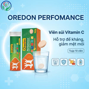 Oredon Perfomance viên sủi vitamin C tuýp 10 viên, hỗ trợ đề kháng, giảm mệt mỏi