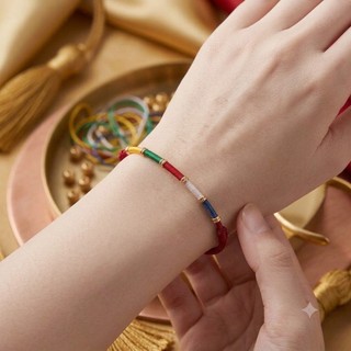Vòng Tay Dây Bện Kinh Phướn Ngũ Sắc Phong Thủy Vòng Đeo Tay Chỉ Đỏ Năm Màu May Mắn Bình An Tài Lộc Thời Trang Cho Nam Nữ