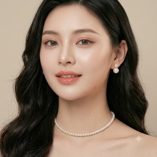 [ DAISYN ] N425 choker dây chuyền vòng cổ hạt Ngọc 4mm phong cách vintage xinh xắn cho nữ