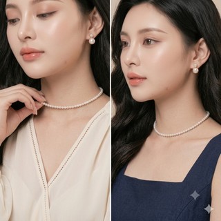[ DAISYN ] N425 choker dây chuyền vòng cổ hạt Ngọc 4mm phong cách vintage xinh xắn cho nữ