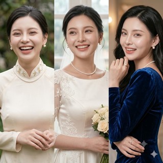 [ DAISYN ] N425 choker dây chuyền vòng cổ hạt Ngọc 4mm phong cách vintage xinh xắn cho nữ