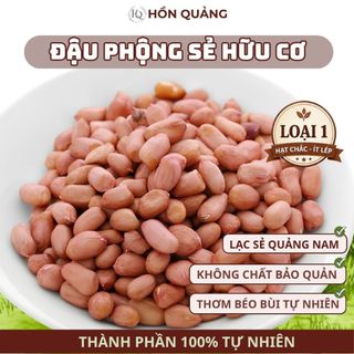 [500Gr] Đậu Phộng Sẻ HỒN QUẢNG (Đậu Sống) - Hữu Cơ Chắc Hạt, Thơm Béo Nấu Xôi, Làm Muối Vừng, Ép Dầu