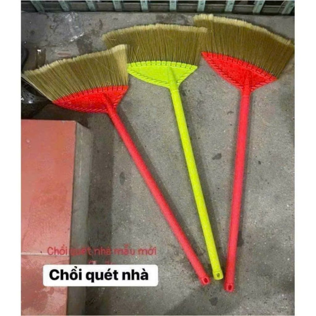 Combo 2 chổi cước quét nhà ALOHOME – Chổi quét sợi cước mềm, cán dài chắc chắn, bền đẹp