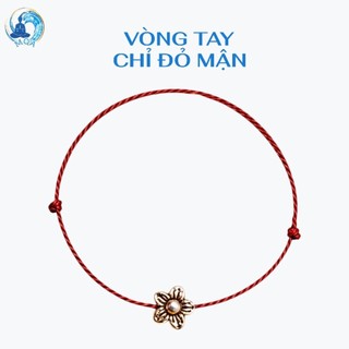 𝗠𝗲𝗶𝗤𝗶𝗻𝗴𝗔𝗿𝘁 [đã xin lộc] Vòng tay chỉ đỏ Burgundy màu đỏ mận chín may mắn