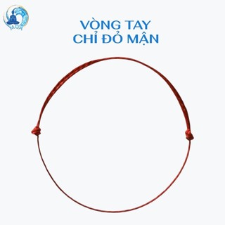 𝗠𝗲𝗶𝗤𝗶𝗻𝗴𝗔𝗿𝘁 [đã xin lộc] Vòng tay chỉ đỏ Burgundy màu đỏ mận chín may mắn