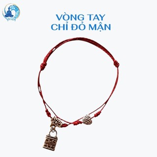 𝗠𝗲𝗶𝗤𝗶𝗻𝗴𝗔𝗿𝘁 [đã xin lộc] Vòng tay chỉ đỏ Burgundy màu đỏ mận chín may mắn