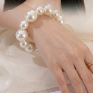 [NgocDaisy] N156 Vòng tay handmade hạt Ngọc nhân tạo đá xinh xắn 16mm và 12mm