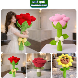 Gấu Bông Hoa Hồng Siêu Dễ Thương 🌹 Quà Tặng 8/3 – Sinh Nhật, Kỷ Niệm, Gấu Ôm Hoa Mềm Mịn Cao Cấp
