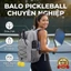 Balo Pickleball Chuyên Nghiệp Thiết Kế Gọn Nhẹ Chứa Được 2-4 Vợt, Có Ngăn Đựng Bình Nước