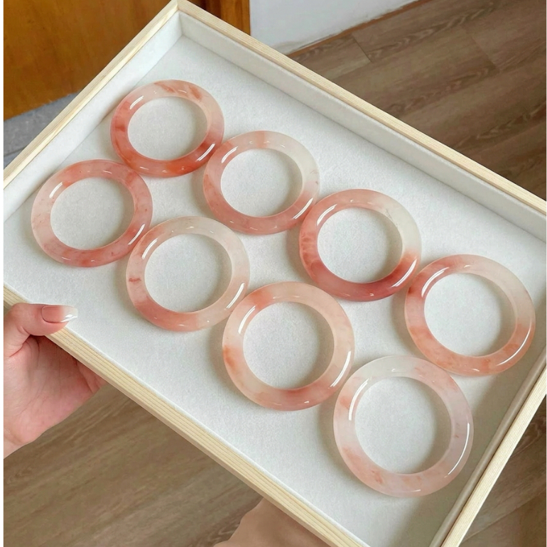 [𝐓ặ𝐧𝐠 𝐍𝐡ẫ𝐧] Vòng Tay Đào Hoa Nương Tự Nhiên Cao Cấp -Trang Sức Tình Duyên 𝐬𝐡𝐚𝐧𝐠𝐡𝐚𝐢 𝐬𝐭𝐨𝐫𝐞