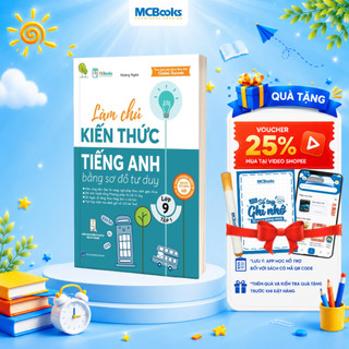 Sách - Làm Chủ Kiến Thức Tiếng Anh Bằng Sơ Đồ Tư Duy – Lớp 9 Tập 1