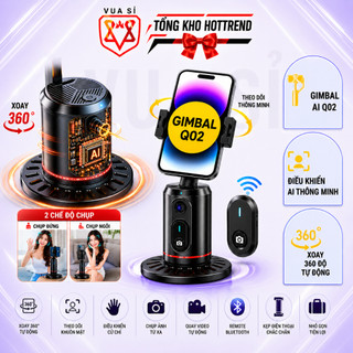 Gimbal AI VUASI Q02 Điều Khiển Cử Chỉ Thông Minh Quay 360 Độ Tự Động Linh Hoạt Vô Cùng Tiện Lợi