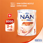 Sữa bột Nestle NAN INFINIPRO A2 3 800g Cho Bé 2 - 6 Tuổi Có Đạm A2, 6HMO & Lợi Khuẩn Kép hỗ trợ tiêu hóa, đề kháng — ảnh 1