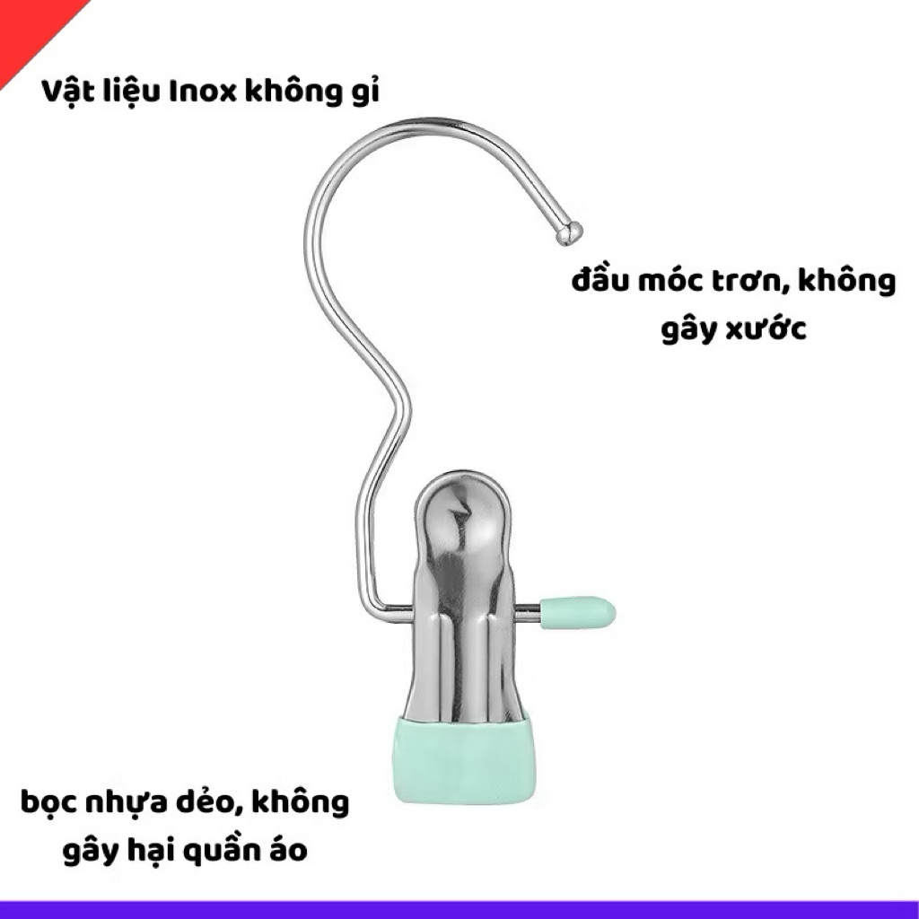 MÓC KẸP ĐA NĂNG XOAY 360° – KẸP CHẮC, KHÔNG TRƯỢT – TREO QUẦN ÁO, KHĂN, MŨ, TẤT, PHỤ KIỆN