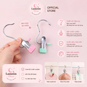 MÓC KẸP ĐA NĂNG XOAY 360° – KẸP CHẮC, KHÔNG TRƯỢT – TREO QUẦN ÁO, KHĂN, MŨ, TẤT, PHỤ KIỆN